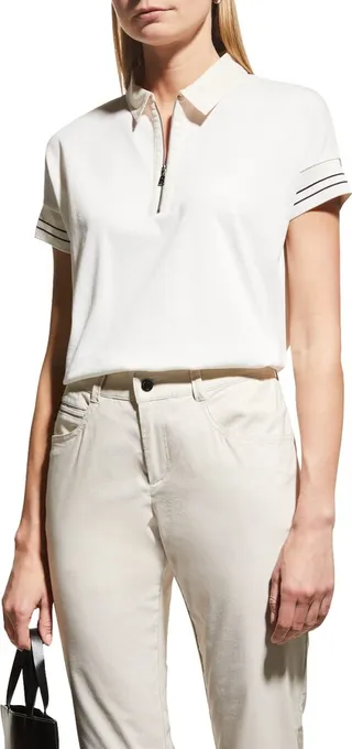 Svenia Zip-Up Polo Shirt