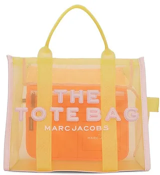 The Colorblock Mesh Medium Tote Bag