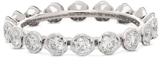 18kt white gold Marguerite diamond eternity ring