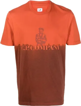 C.P. COMPANY- Printed Cotton T-shirt