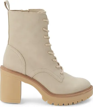 Jealous Block Heel Suede Lug Boots