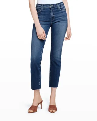 Sada Cropped Straight-Leg Jeans