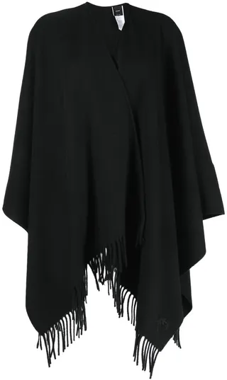 Fringed Wool Poncho