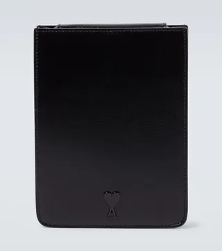 Leather shoulder bag