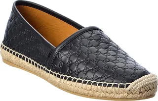 Gucci Gg Leather Espadrille
