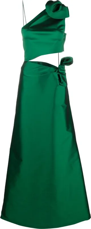 Carlotta satin midi dress