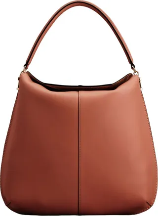 Borsa Tote Con Placca Logo Marrone Xbwtste0400xprs203