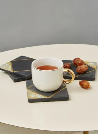 Oriana Slate Set Of 4 Square Coasters