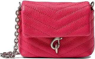 Rebecca Minkoff Edie Quilted Micro Crossbody (Bougainville) Handbags
