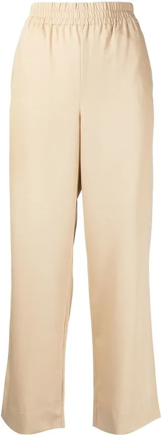 Straight-Leg Wool Trousers