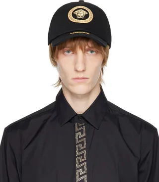 Versace Black Medusa Cap