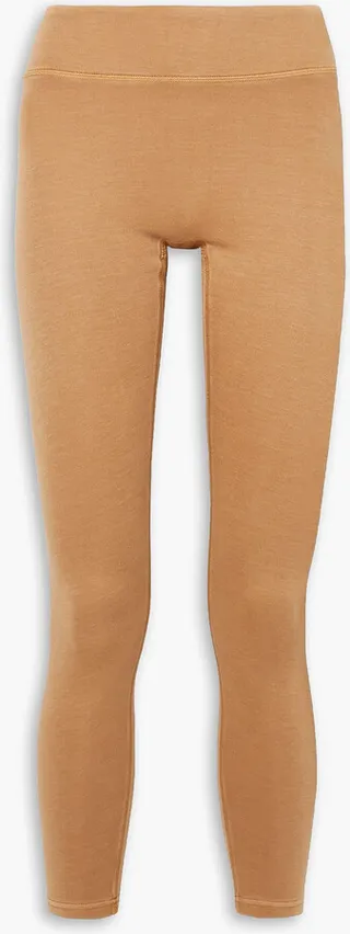 Travel cropped jersey leggings