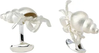 Deakin & Francis - Deakin & Francis Sterling Silver Hermit Crab Cufflinks