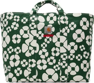Marni Green Carhartt WIP Edition Floral Tote