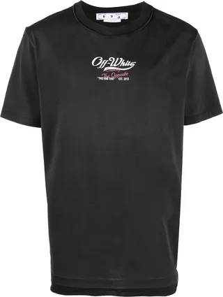 logo-print cotton T-shirt