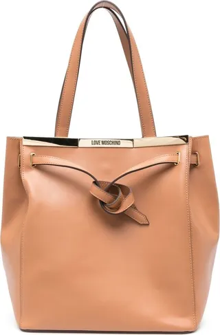 Tie-Detail Tote Bag