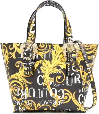 Logo Couture-print tote bag