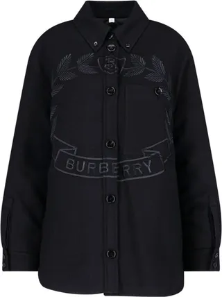 Burberry Embroidered Oak Leaf Crest Jacket