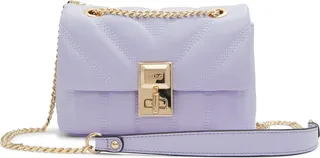 Rhilii Quilted Faux Leather Crossbody Bag