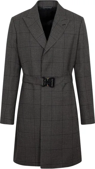 Dior Homme Checked Buckle Coat