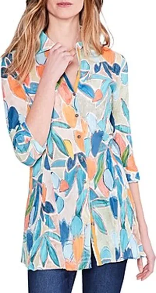Nic+Zoe Crinkled Tunic Shirt