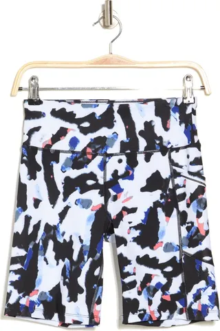 High Waist Print Bike Shorts