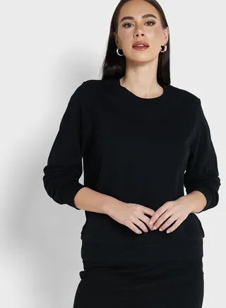 The Cotton Rich Crew Neck Sweatshirt