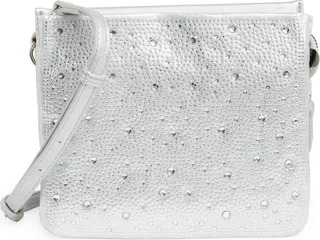Rhinestone Double Compartment Crossbody Bag