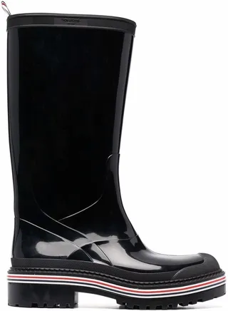RWB-stripe rain boots