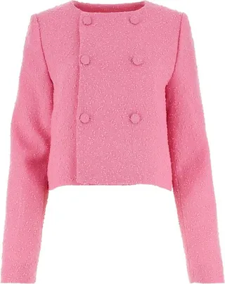 AMI Paris Tweed Cropped Jacket