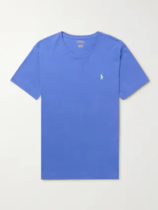 Logo-Embroidered Cotton-Jersey T-Shirt
