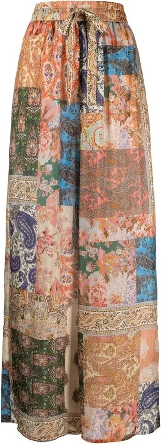 ZIMMERMANN- Paisley Print Silk Trousers