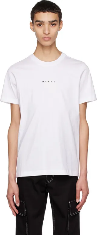 Marni White Printed T-Shirt