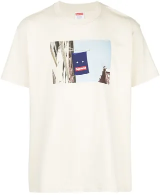 Banner crew neck T-shirt
