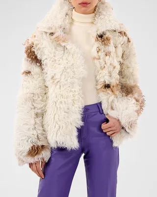 Curly Lamb Shearling Reversible Jacket