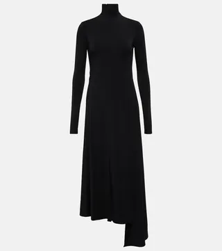 Draped jersey gown