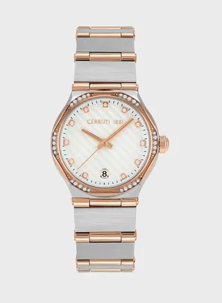 Steel Strap Analog Watch