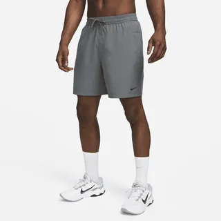 Nike Men's Form Dri-FIT 7" Unlined Versatile Shorts in Grey