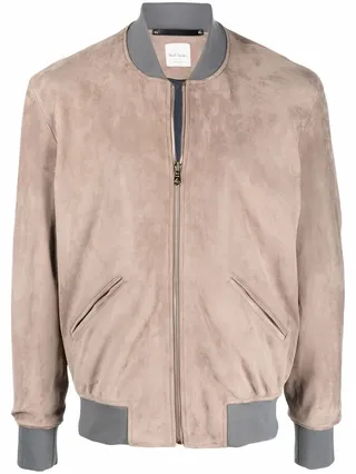 Suede Bomber Jacket