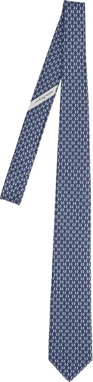 Salvatore Ferragamo Graphic Patterned Printed Tie