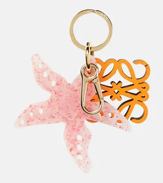 Anagram starfish leather keyring