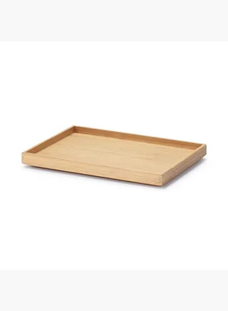 Stackable Rectangular Bamboo Box Lid Half