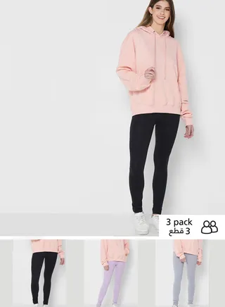 3 Pack Essential Leggings