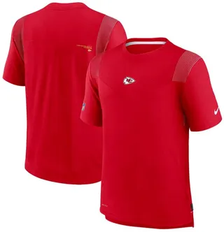 Men's Red Kansas City Chiefs Sideline Player Uv Performance T-shirt