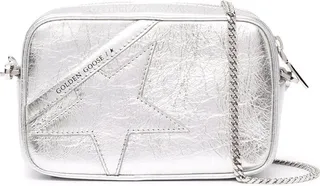 Mini Star Bag Wrinkled Laminated Leather Body And Star