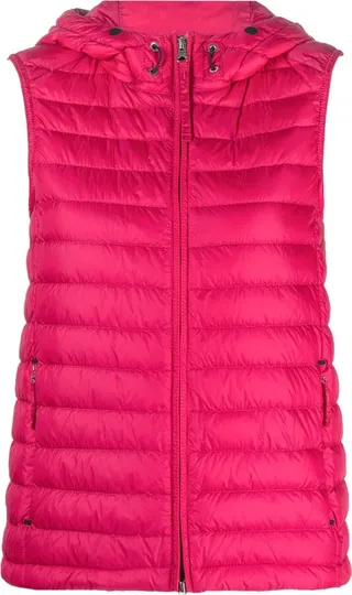 Logo-Patch Hooded Padded Gilet