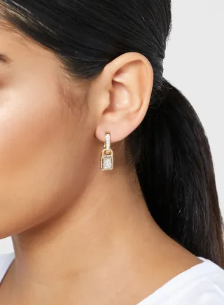 Padlock Drop Earrings