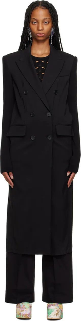 Sportmax Black Talea Coat
