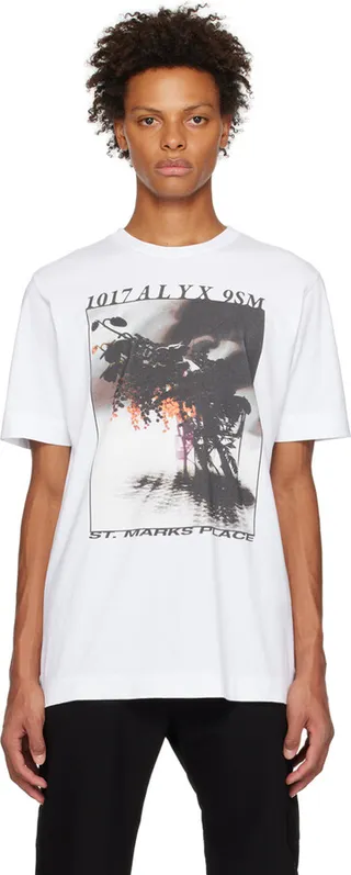 1017 ALYX 9SM White Icon Flower T-Shirt