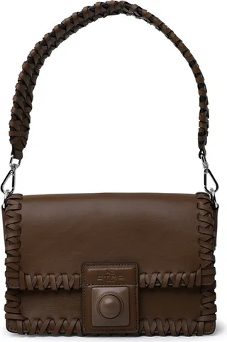 Etro Braided-Detailed Foldover Shoulder Bag